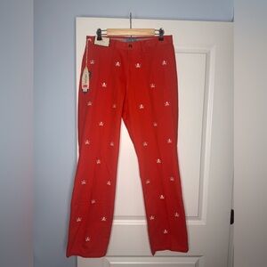 🍓6/$15🍓 NWT Dillard’s Pirate Deep Orange Pants